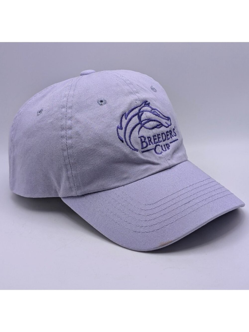 Breeders Cup Adjustable Strap-back Hat Horse Racing Equine Equestrian Purple Cap